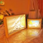 Decoration Charging Remote Control Bedroom Bedside Painting Nightlight