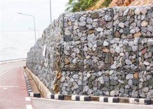 China 240g/M2 Zinc Coated 3.5mm Building Gabion Baskets factory