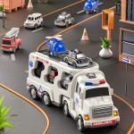 Friction Toy Style Emergency Rescue Vehicle Toddler Truck Toys Birthday Gifts