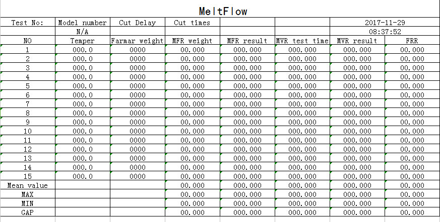 ISO 1133 Fully Automatic Melt Flow Index Tester MFI Test Equipment
