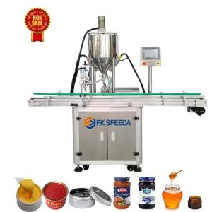 China FK-GJS-1 Full Set Complete Liquid Small Bottle Water Plastic Juice Bottle Filling Machine for Honey factory