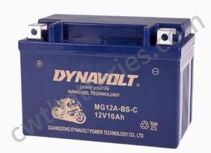 China Dynavolt MG12A-BS-C Nano Gel Motorcycle Battery 12V 10Ah Customized factory