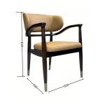 Customization Solid Wooden Leather Luxury Restaurant Chair for Modern Home
