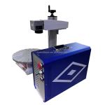 Rotary Table Portable 20w Fiber Laser Marking Machine For Pen Pencil