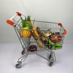 Russian Type Metal Shopping Trolley 125L Supermarket Grocery Trolly Cart