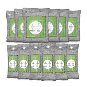 China OEM 12 Pack Bamboo Air Purifying Bag Activated Charcoal Bags Odor Absorber 6x50g 6x150g MSDS Certified factory