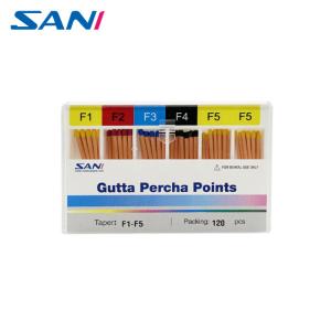 China Dental Endodontic Gutta Percha Points Taper 02/04/06/F1-F5 With CE Certificate factory