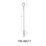 Lighting Fixture Stainless Steel Wire Rope Sling With Snap Hook YW86514