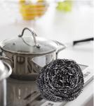 Heavy Duty Stainless Steel Scouring Ball No Splinter For Restaurant Washing Pot