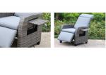 Luxury Outdoor Indoor Rattan Lounge Chair Furniture Set Wicker Single Sofa