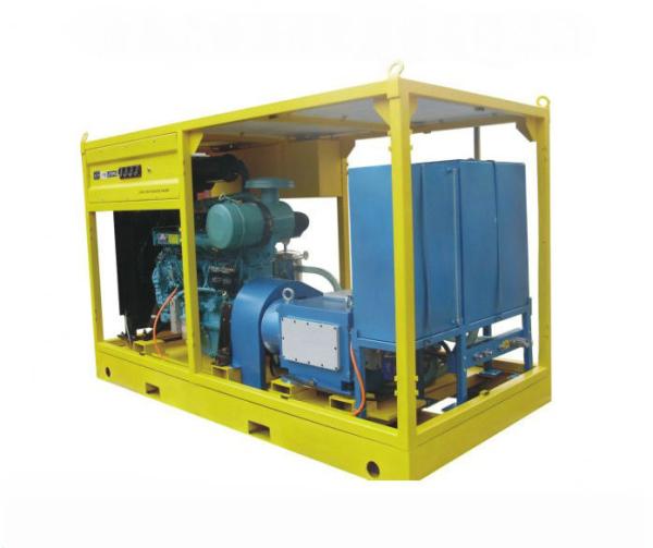 90kw Hydro Blasting Equipment Industrial Water Jet Cleaner Machine For Road Mar