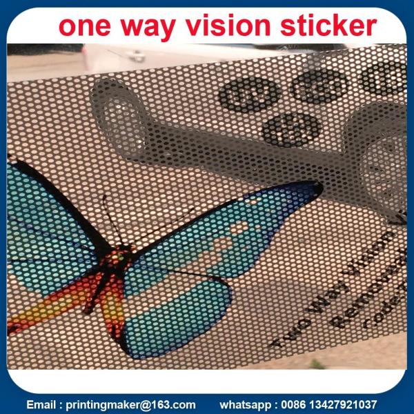 China Double-sided Two Way Vision Vinyl Window Sticker factory