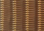 12m Architectural Woven Flexible Metal Mesh Fabric Free Oil 1.55mm Rod Pitch