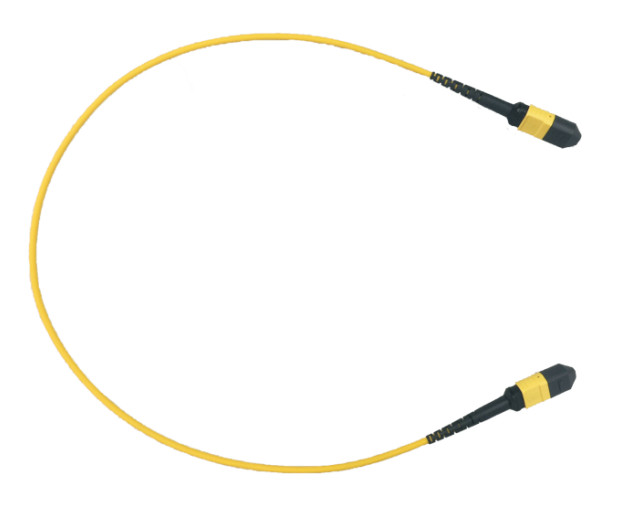 8 Core IEC Fiber Optic Cable , MPO To MPO Fiber Cable LSZH