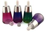 1 Oz Cosmetic Glass Bottles , Eco Friendly Cosmetic Containers Screw Cap