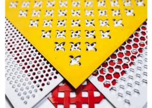 China Slotted Hole Punched Metal Screen Aluminum Perforated Panels Multiple Colors factory