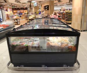 China Minus 18 Commercial Island Chest Freezer Island Display 1870MM 875MM factory