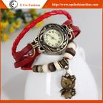 Bear Pendant Watch Leather Hello Kitty Watches Retro Watch Vintage Watch Female