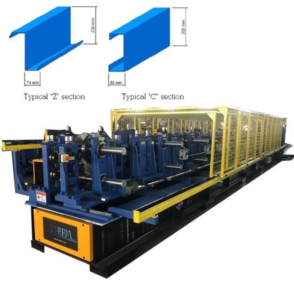 China Fully Automatic Adjustable CZ Purlin Machine Before Shearing factory