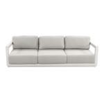 Aluminum Modular Patio Furniture AJUNION 4 Piece Outdoor Lounge Sofa Set for