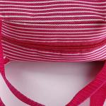 Eco Friendly Pink Insulated Cooler Bags With Canvas Fabric Material Wash In