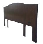 Walnut dark finish king/queen size wooden headbaord for 5-star hotel bedroom
