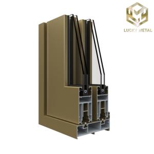 Anodized 5mm Thickness Aluminium Door Frame Profile With Thermal Break