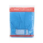 KINSHUN Ivory Disposable Waterproof Table Skirt Plastic Party Table Skirt