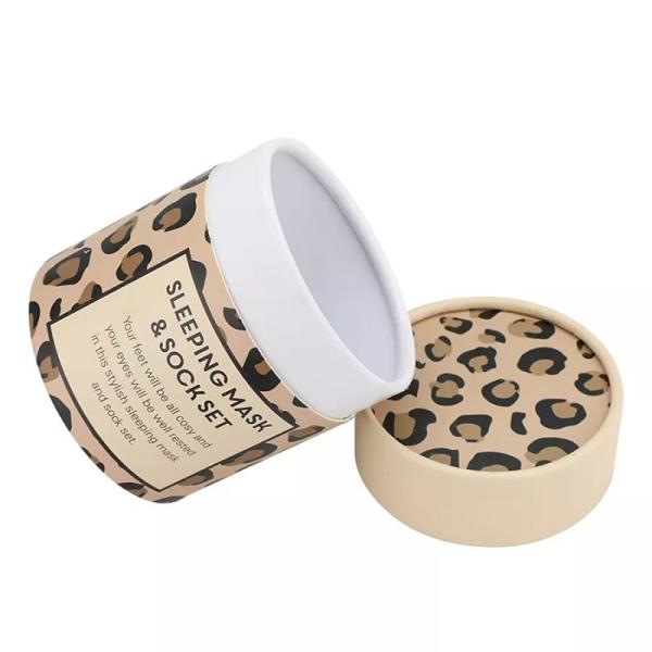 China Custom Printing Apparel Paper Tube Packaging , Socks Cardboard Tube Container factory