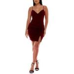 Fashion Wholesale Ladies Sling Dress Elegant Customized Women V Neck Split Hem