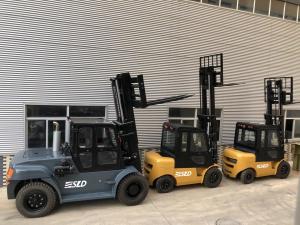 China Internal Combustion 10 Tons 20000 Lb 20k 4 Wheel Forklift Lift factory