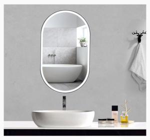 China Factory direct bathroom mirror light oval waterproof and haze-proof light luxury hotel toilet glass mirror lamp factory