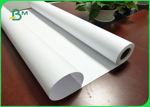 20# Inkjet Plotter Paper High Brightness FSC Certified For HP Printer Length