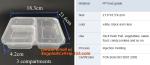 Fast food container disposable take away plastic lunch box,Avocado Onion Tomato