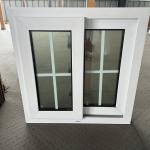European Style PVC Plastic Upvc Sliding Double Window Sound Proof Hurricane