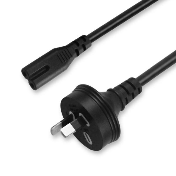 AU 2Pin to IEC C7 Power Cord H03VV-F 0.75mm2 Copper
