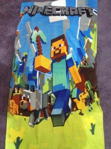 China Children Cartoon Minecraft Creeper Bath Towel Beach Towel Swimming Towel factory