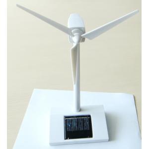 Mini Patented Solar Powered Wind Turbine Toy With 110*110*35mm Blades