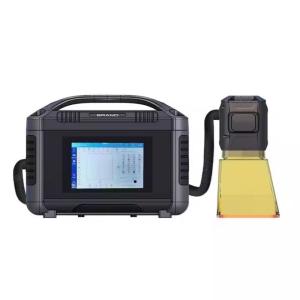 China Deep engraving 20W 30W Small Handheld Portable Tire Fiber Laser Marking Machine for Metal Non-Metal Surface marking factory