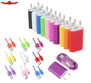 China New 1.0Meter DC5V 1A Multi Color USB Charger For Iphone5 5S Approval CE,FCC,ROHS factory