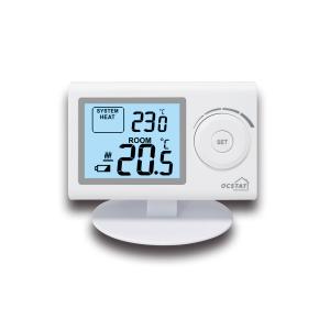 China Non - Programmable Underfloor Temperature Heating Thermostat With Battery , White Color factory
