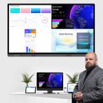 Digital Intelligent Electronic Whiteboard For Classroom 4K LCD Touch