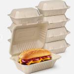 Restaurante 600ml Pulp Food Container Compostable Takeaway Box For Food