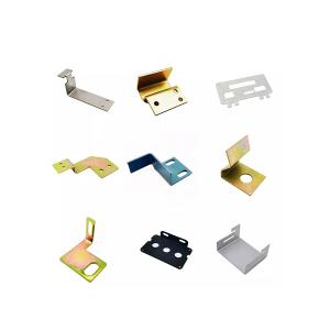 Metal Stamping L Shaped Galvanised Brackets Vibration Polishing