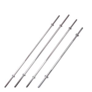 China 1200mm 1500mm 1800mm Solid Chromed Crossfit Barbell Bar With Sinlcok factory