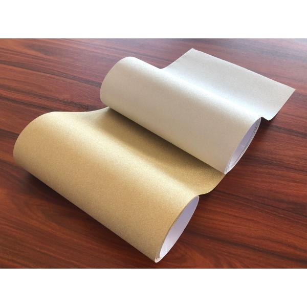 CPP Glitter Film with Metallic Gold Flakes Sparkling Shimmer Effect for