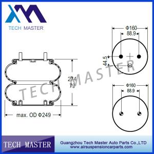 China Double Convoluted Industrial Air Spring Truck Air Suspension W01-358-6908 factory