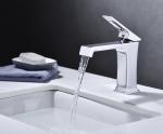 Brass Body Bathroom Basin Faucets Ceramic Cartridge Deck mounted
