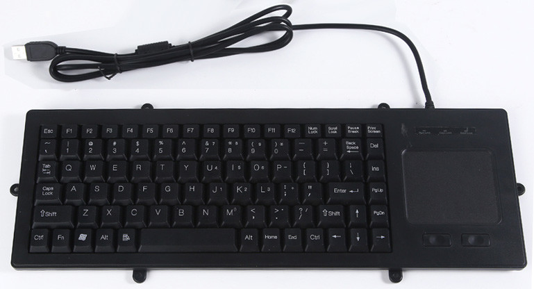 Waterproof Panelmount Industrial Plastic USB PS/2 Keyboard with Touchpad Mouse