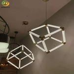 Used For Home/Hotel/Showroom LED Square Crystal Pendant Light
